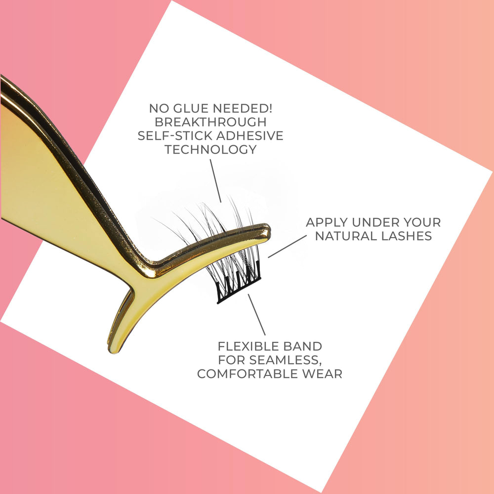 imPRESS Kiss Falsies easy removal leaves no residue or lash damage.