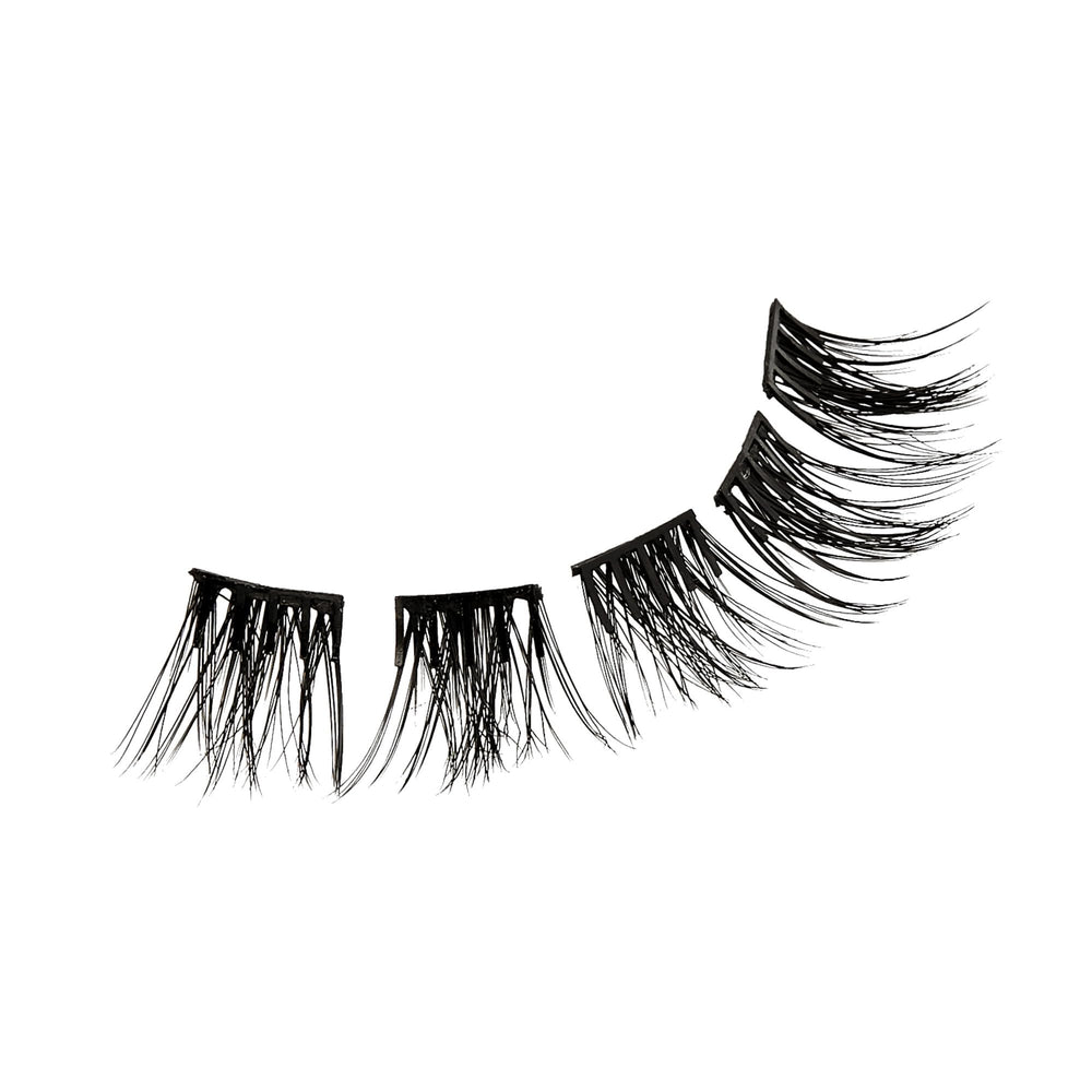 imPRESS Kiss Falsies self-adhesive technology grips firmly for quick placement.