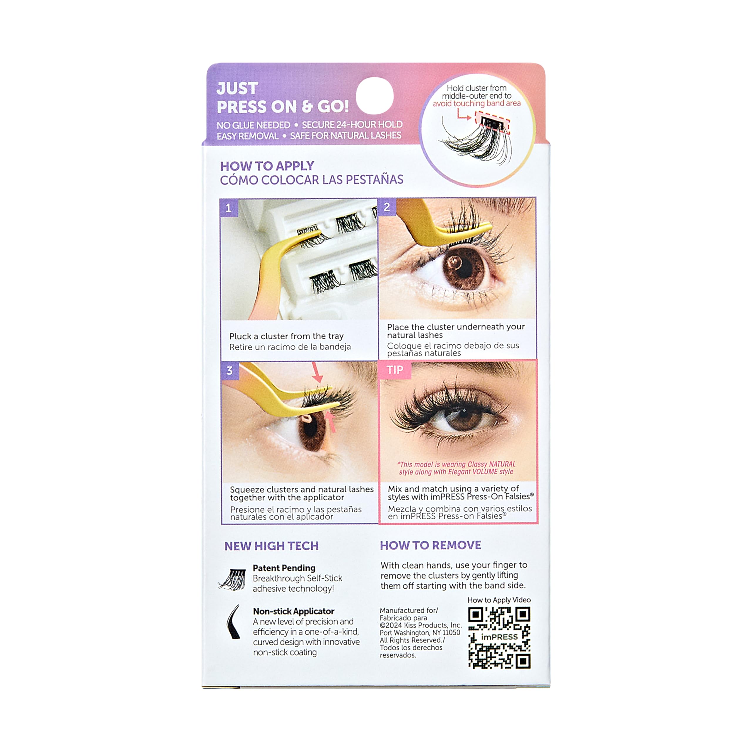 imPRESS KISS falsies wispy style for enhanced definition