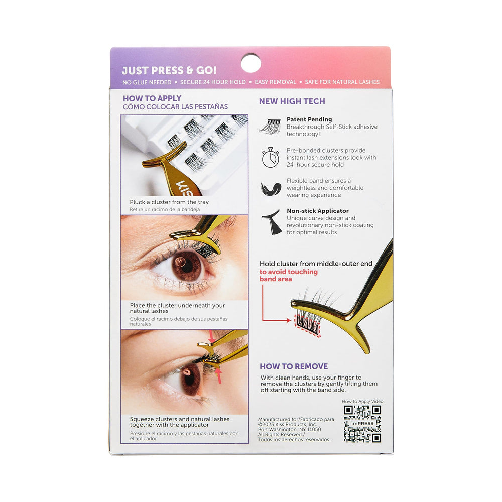 imPRESS KISS press-on application guides quick salon-like look in minutes
