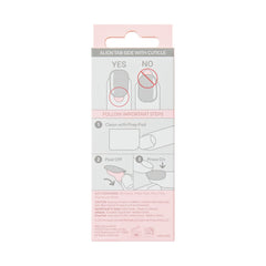 imPRESS Kiss short squoval nails for a quick, natural manicure.