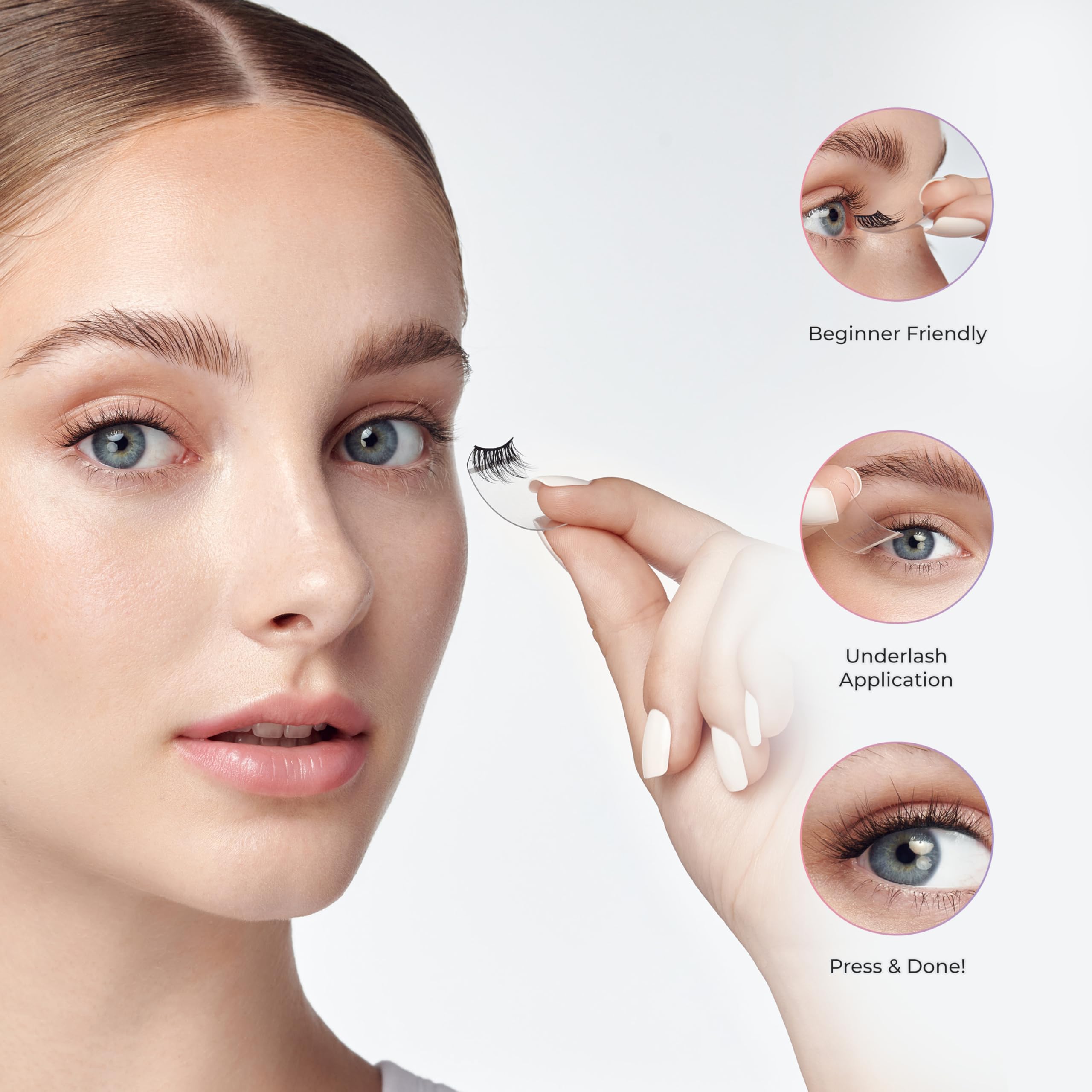 imPRESS KISS underlash application demonstrates discreet enhancement