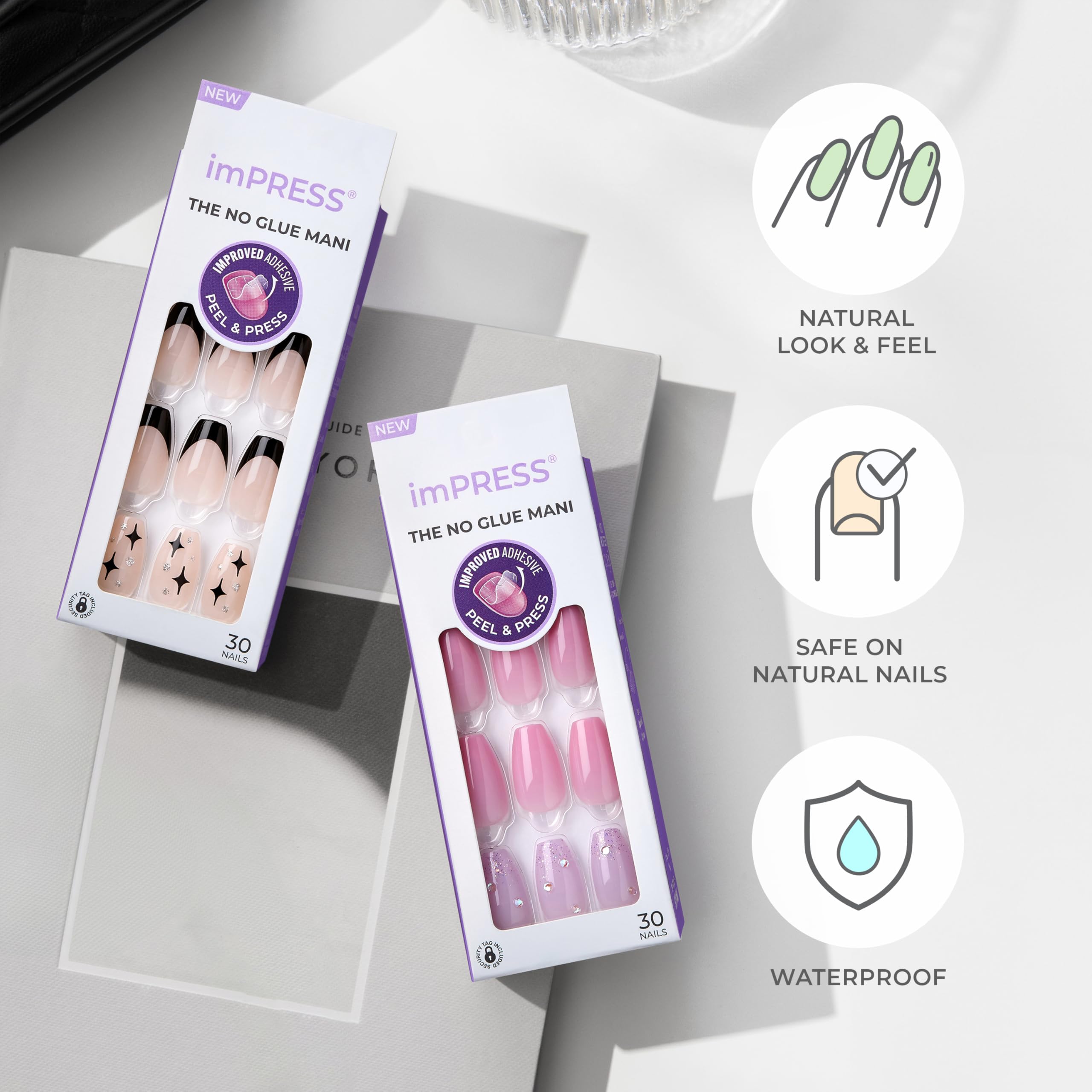 Kit imPRESS completo para manicura en casa con lima y palito