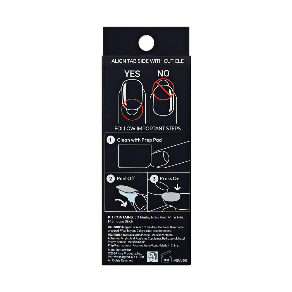 Lima mini y prep pad incluidos para preparar uñas antes de aplicar.