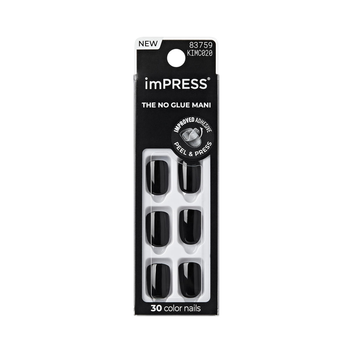 imPRESS uñas press negro: look elegante y práctico para cualquier ocasión.