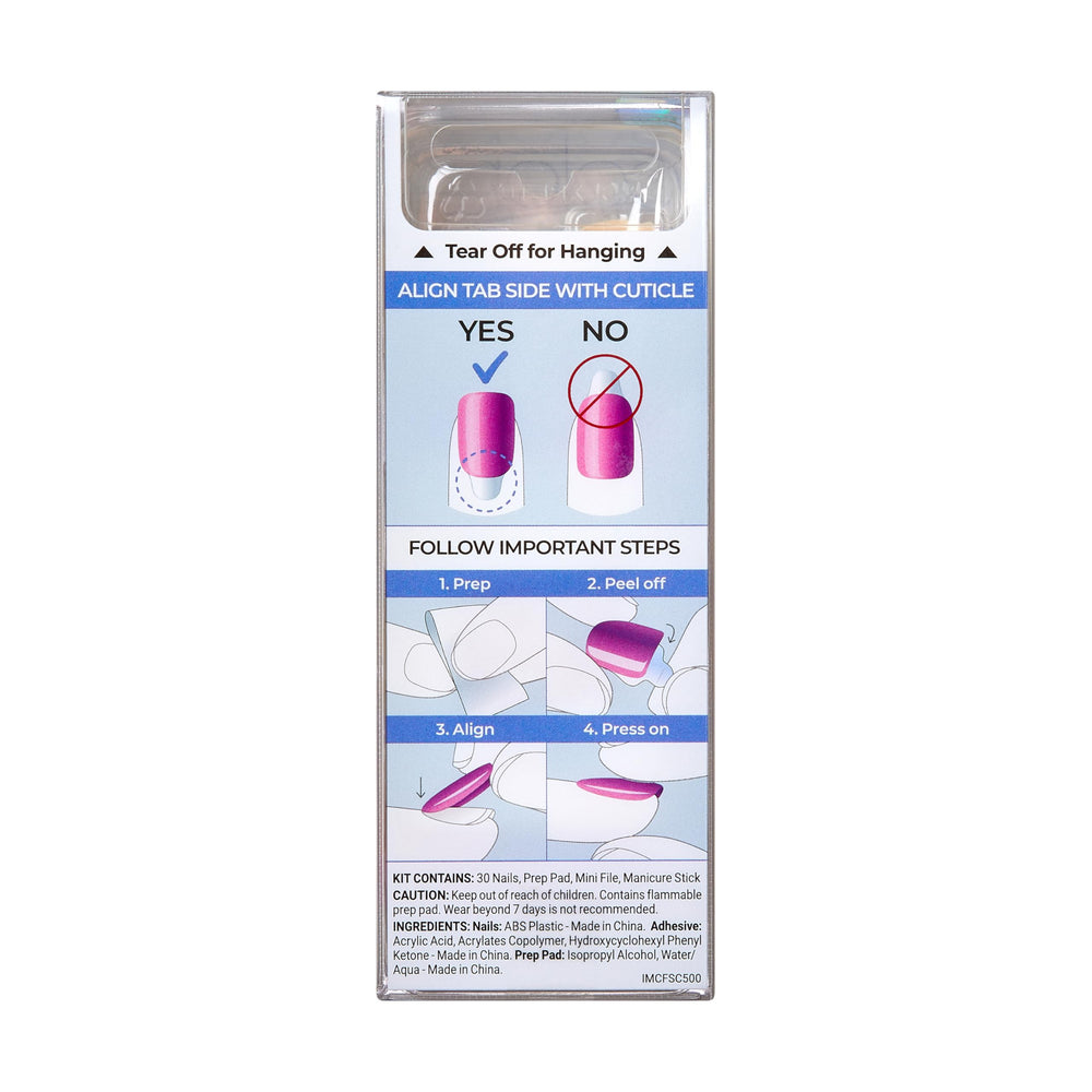 Set ColorFX de 30 uñas con prep pad para empezar ya.