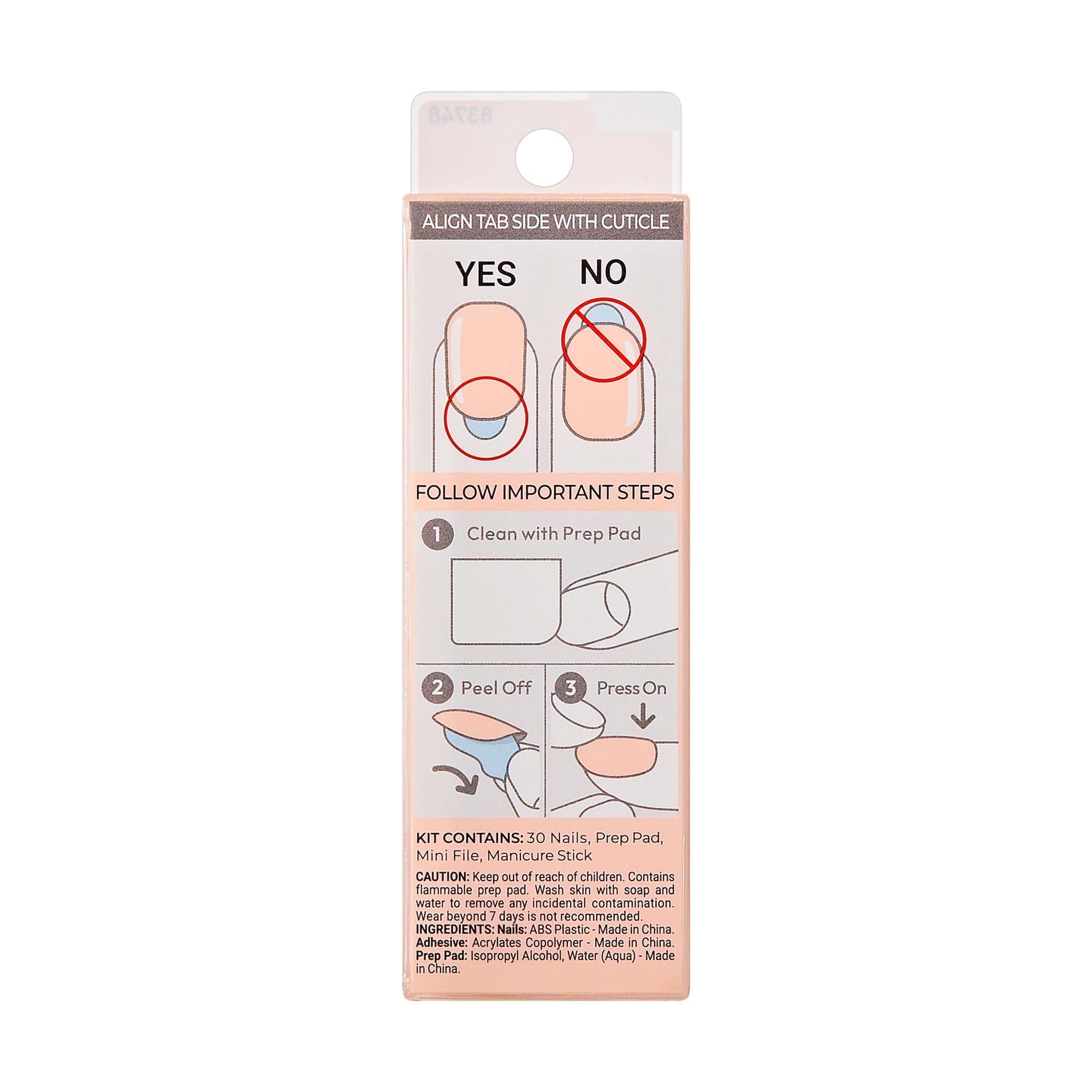 imPRESS Peevish Pink nails closeup emphasizes durable chip-proof finish.