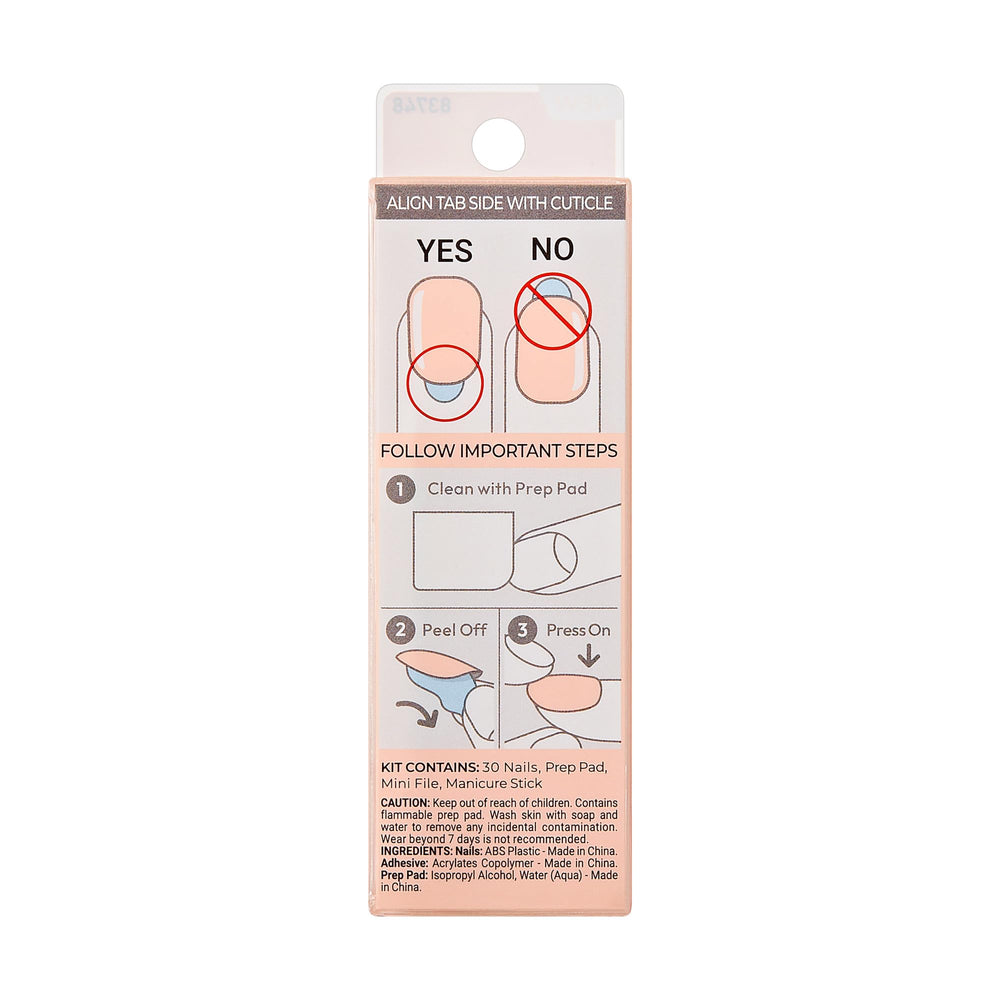 imPRESS Peevish Pink nails closeup emphasizes durable chip-proof finish.