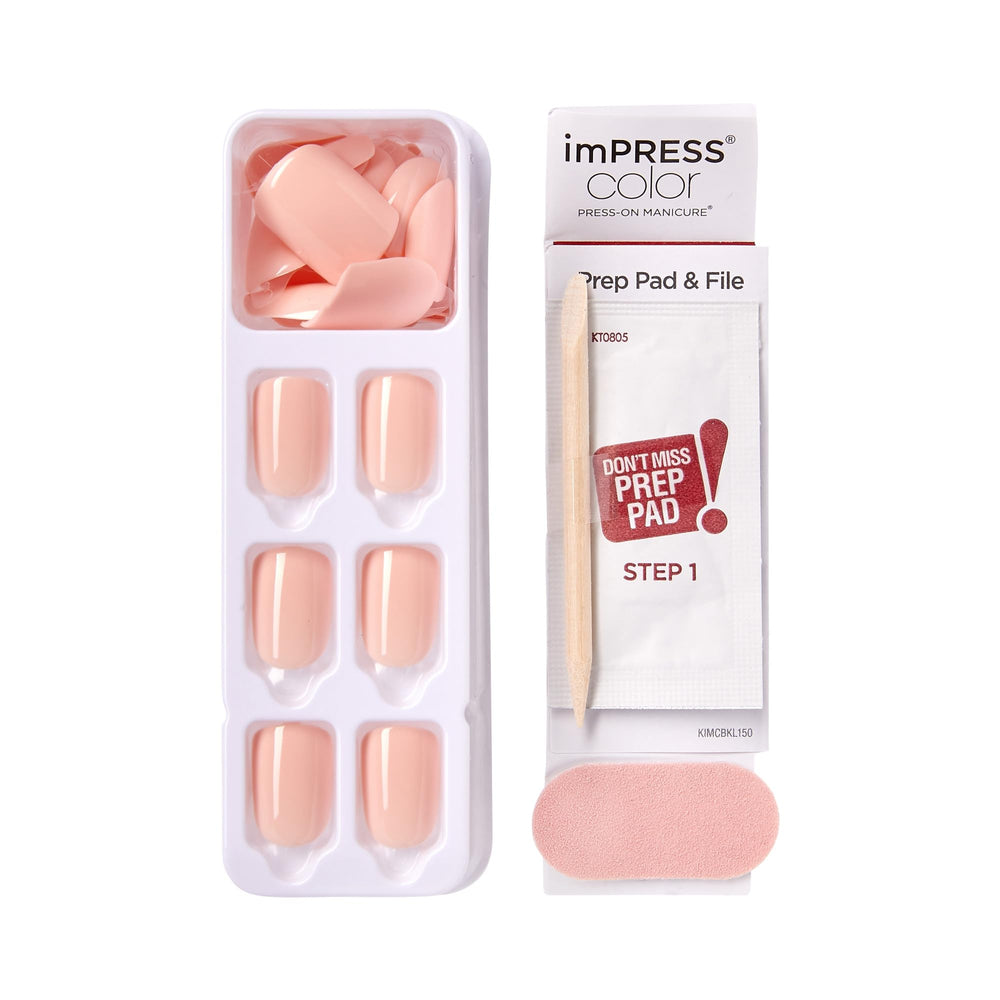 imPRESS Peevish Pink nails packaged showing ready-to-wear concept.
