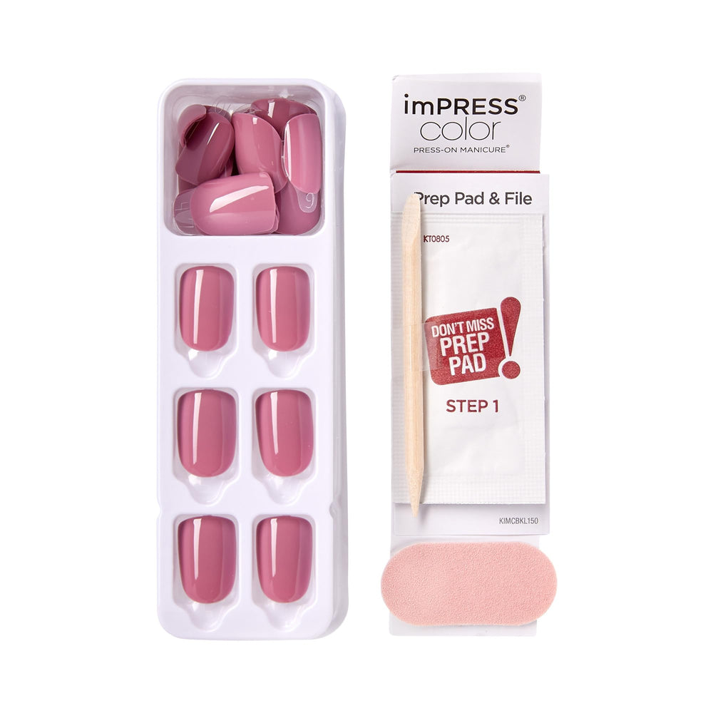 imPRESS prep pad and mini file included for fast prep