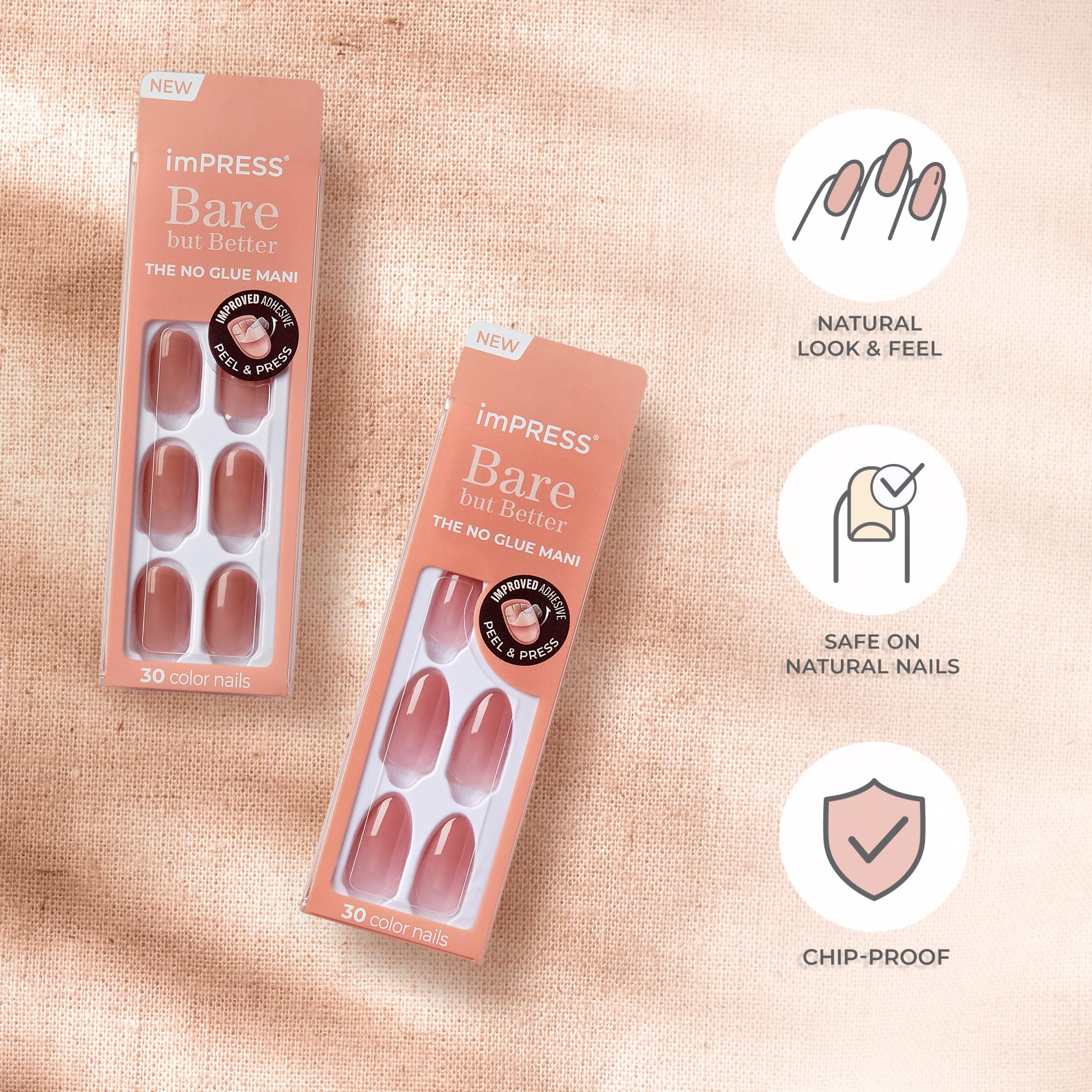 ImPRESS resistente al agua, golpes y manchas para uso diario.