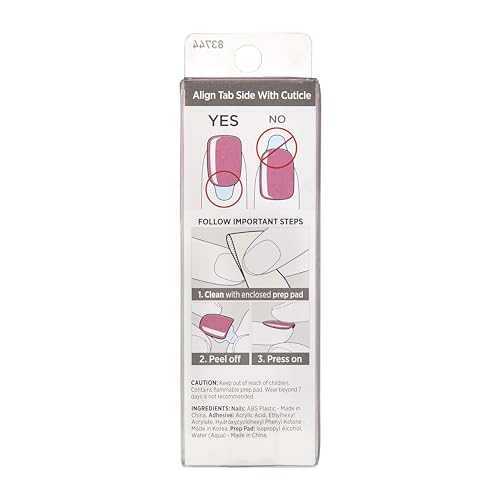 imPRESS solid color nails with glossy finish, no polish required