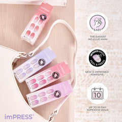 imPRESS improved adhesive for seven-day hold on ombre nails