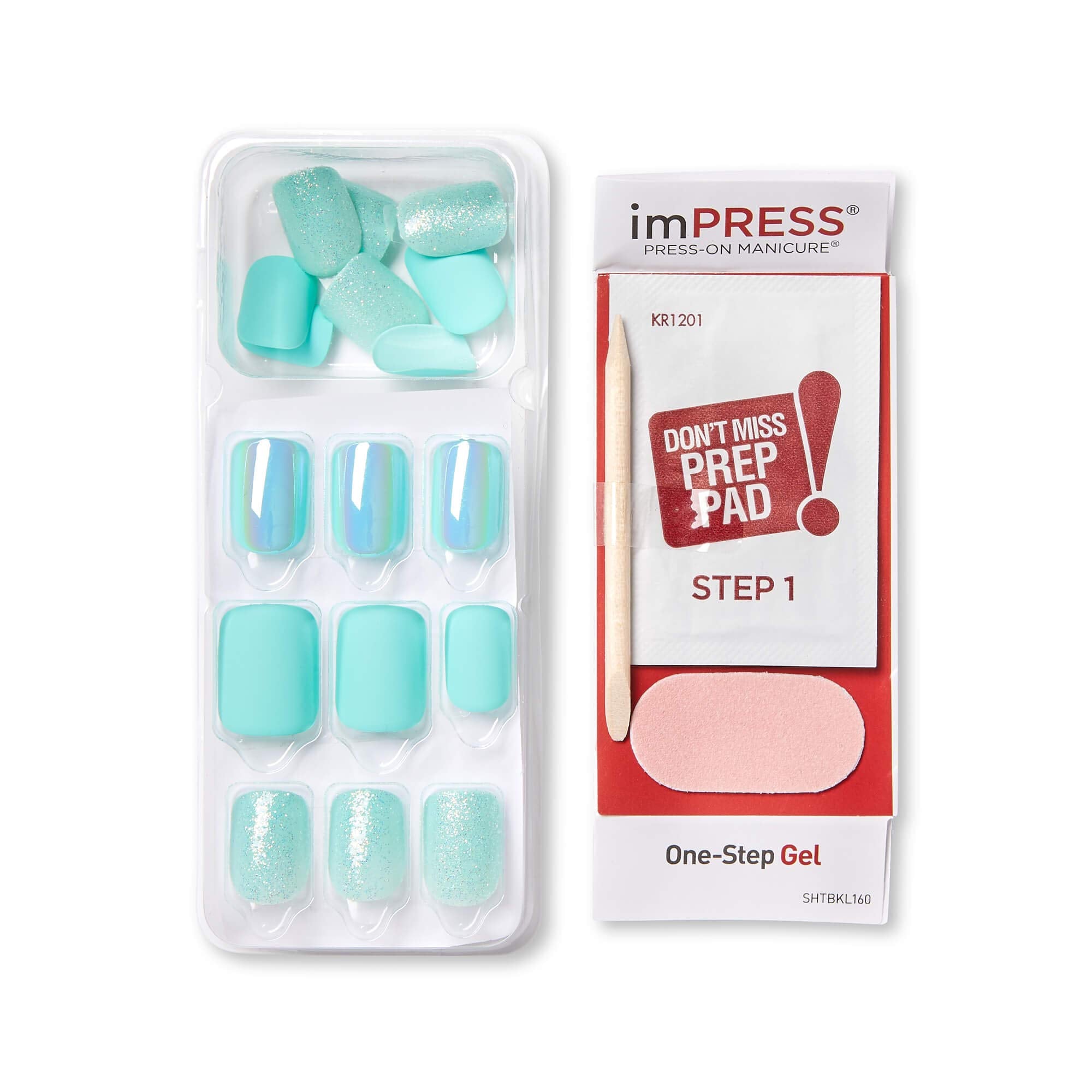 imPRESS Super Hold adhesive close-up for durable wear