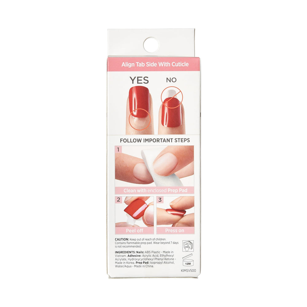 imPRESS Super Hold adhesive bottle highlights secure, long-lasting wear.