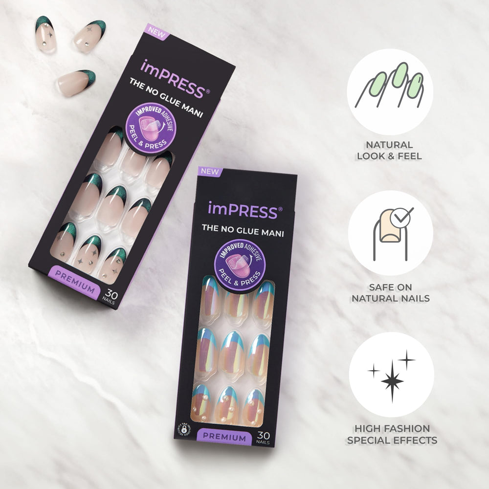 Uñas imPRESS Sweet Life con acabado moderno y profesional.