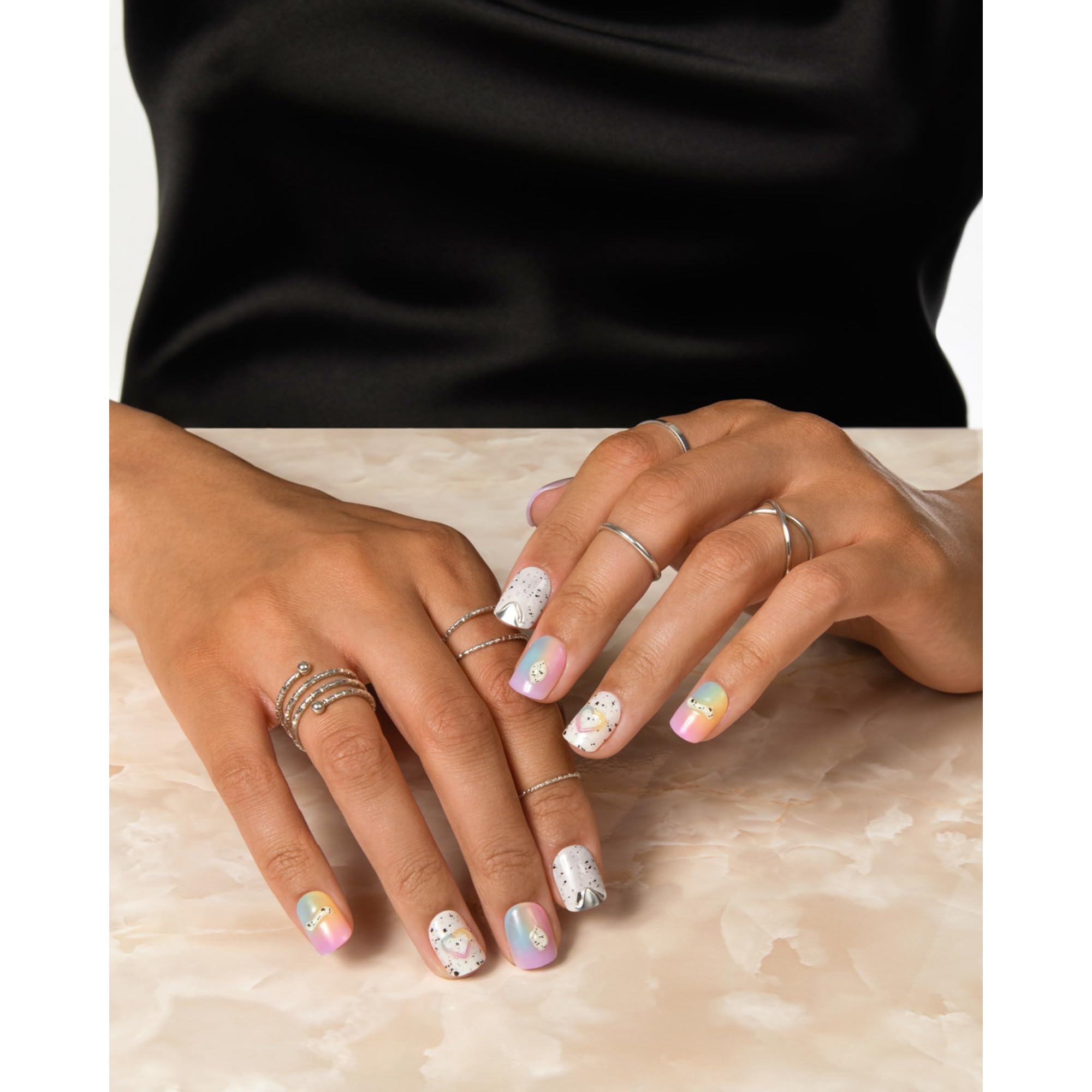 Kit completo imPRESS Sweet Life para manicura de salón en casa.