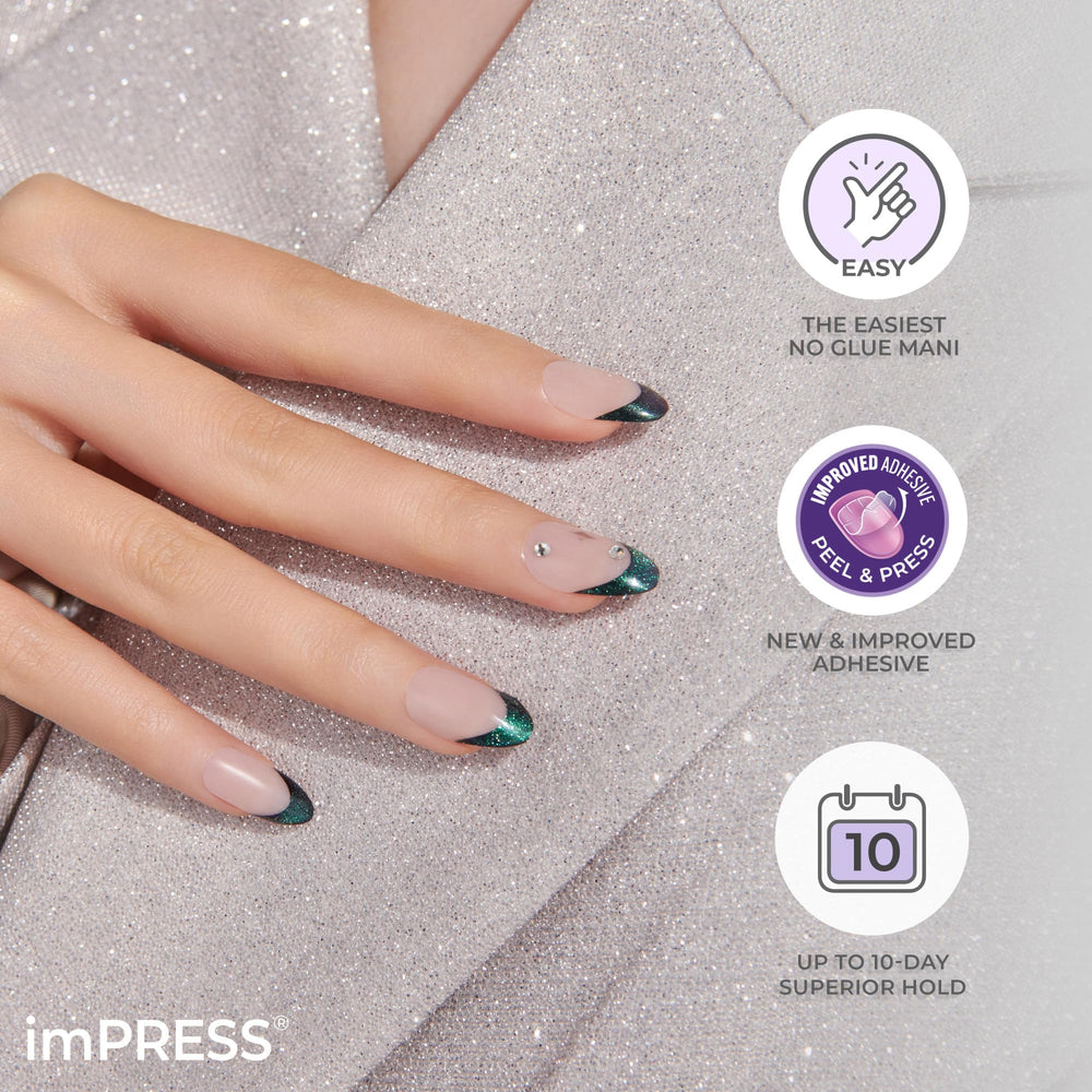 Sin pegamento ni secado, manicura limpia y rápida con imPRESS.