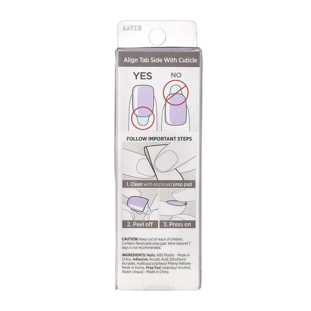 unas color sólido imPRESS listas para aplicar sin esmalte