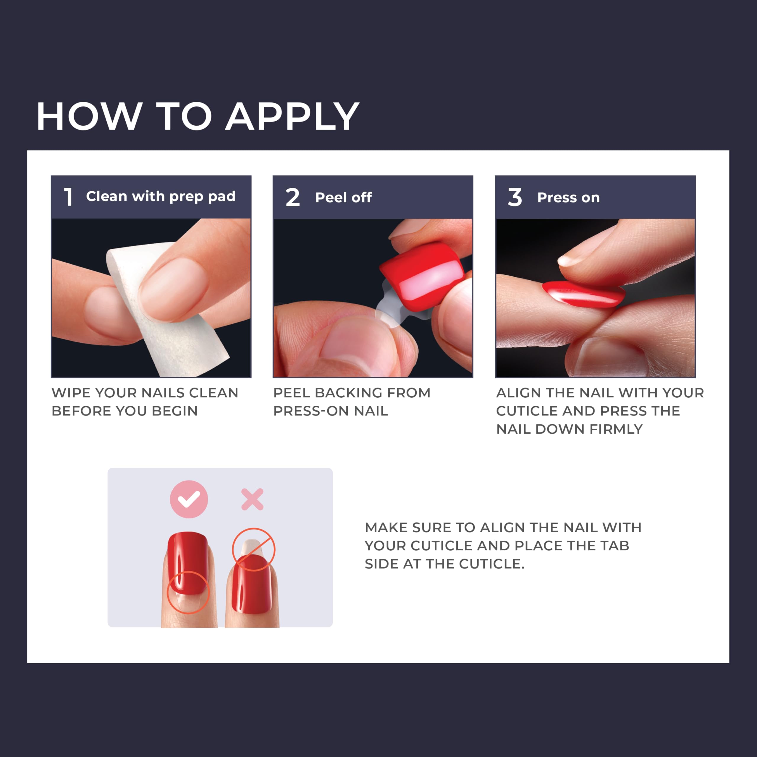 Uñas sin pegamento imPRESS Astound; aplicación rápida y sin desorden.