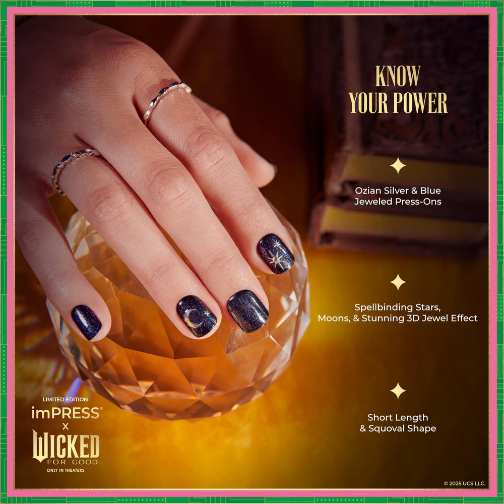 Efecto joya 3D de imPRESS Wicked para look llamativo