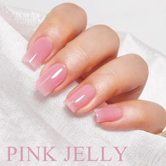 Imtiti Jelly Gel Nail Polish brush stroke highlights easy, self-leveling application.