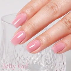 Imtiti Jelly Gel Nail Polish high gloss finish delivers chic shine and durability.
