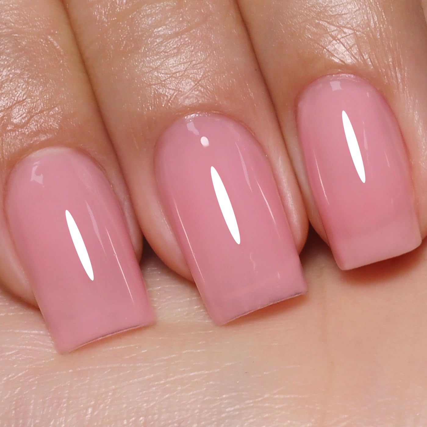 Imtiti Jelly Gel Nail Polish pink sheer bottle shows vibrant translucent color for nails.