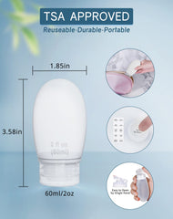 Imuviy 2oz travel bottles are easy to fill and refill before trips.