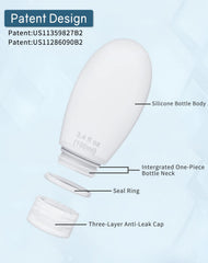Imuviy leak-proof cap design to prevent spills in luggage.