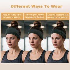 IMYORT soft fabric headband made of polyester and spandex for all-day comfort.