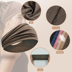 IMYORT no-slip headband during workout stays put through movement.