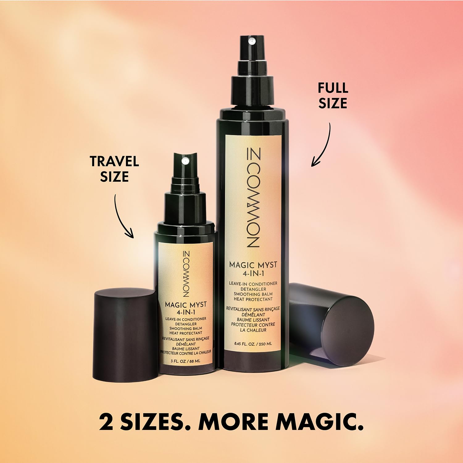 IN COMMON Magic Myst suitable for all hair types from straight to curly