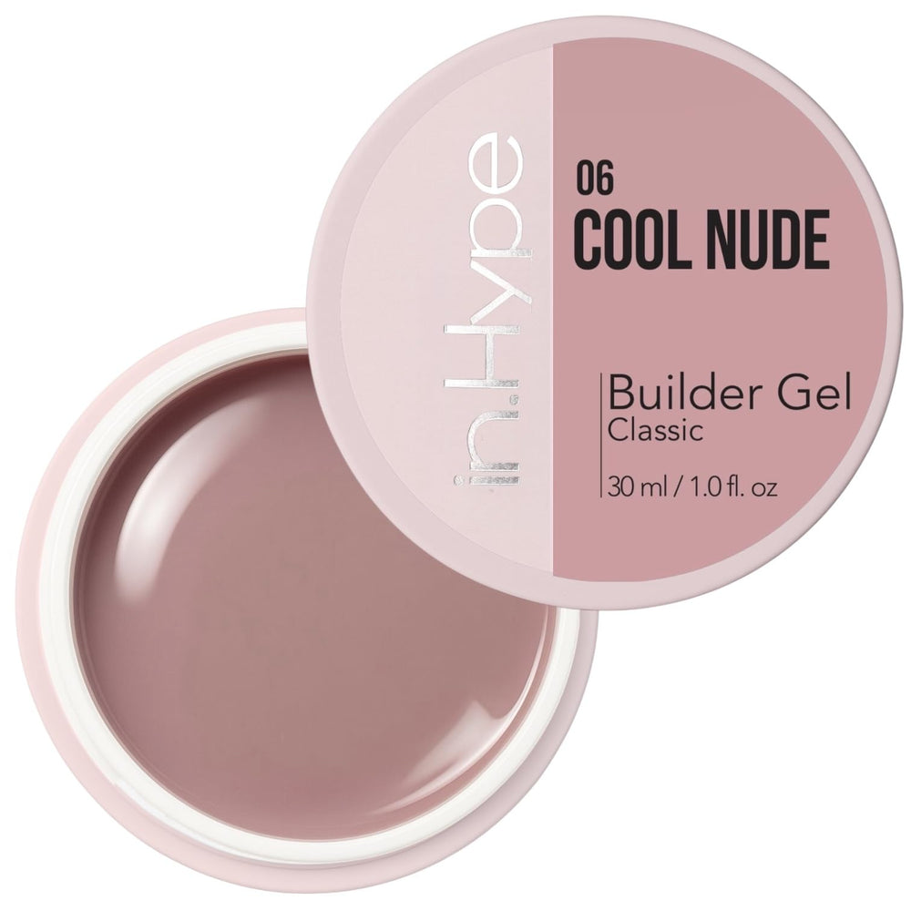 IN.HYPE gel camuflaje nude-frio para uñas, forma extensiones y protege la uña natural.