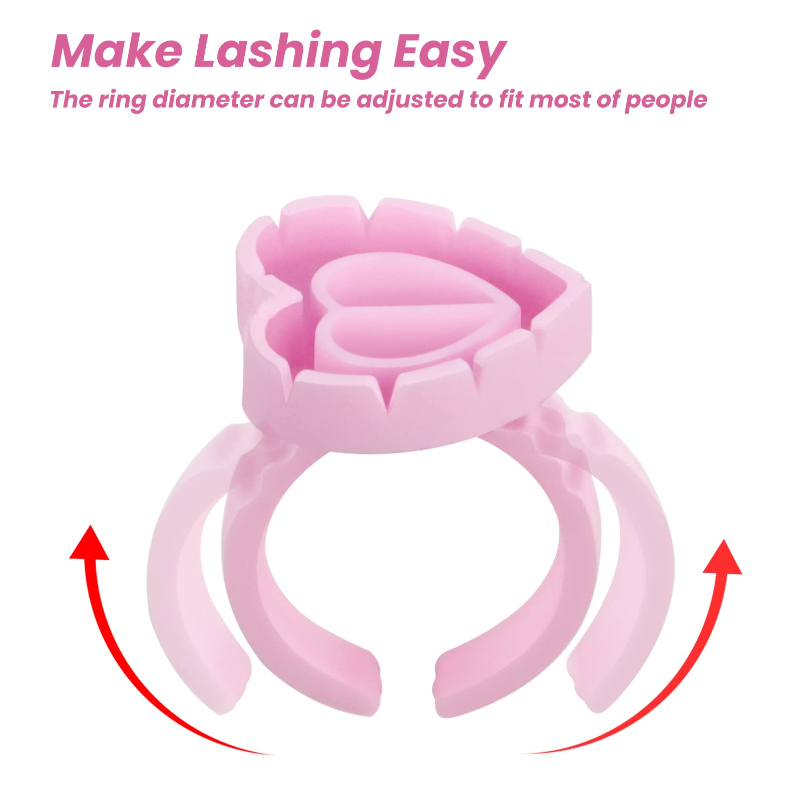 Inartato glue rings with 2-in-1 holder extend glue freshness and usage.