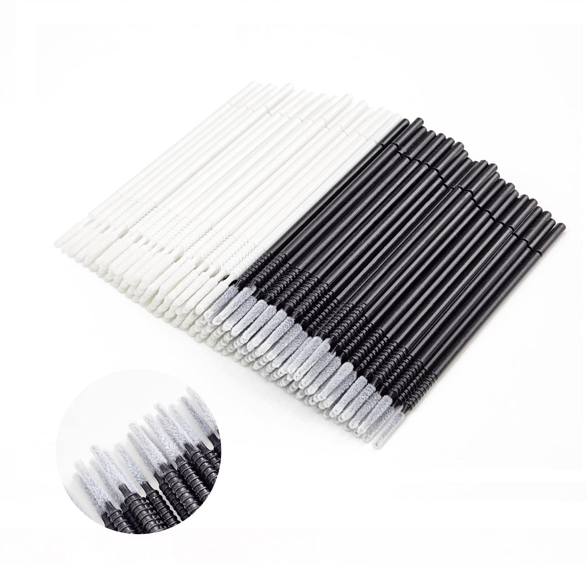 Inartato micro applicators 200pcs pack for precise lash extensions and makeup applications.