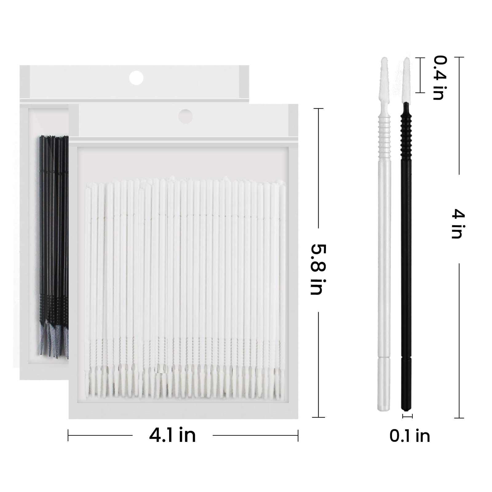 Inartato multi-use micro-applicators for lash extensions, nail art, and crafts.