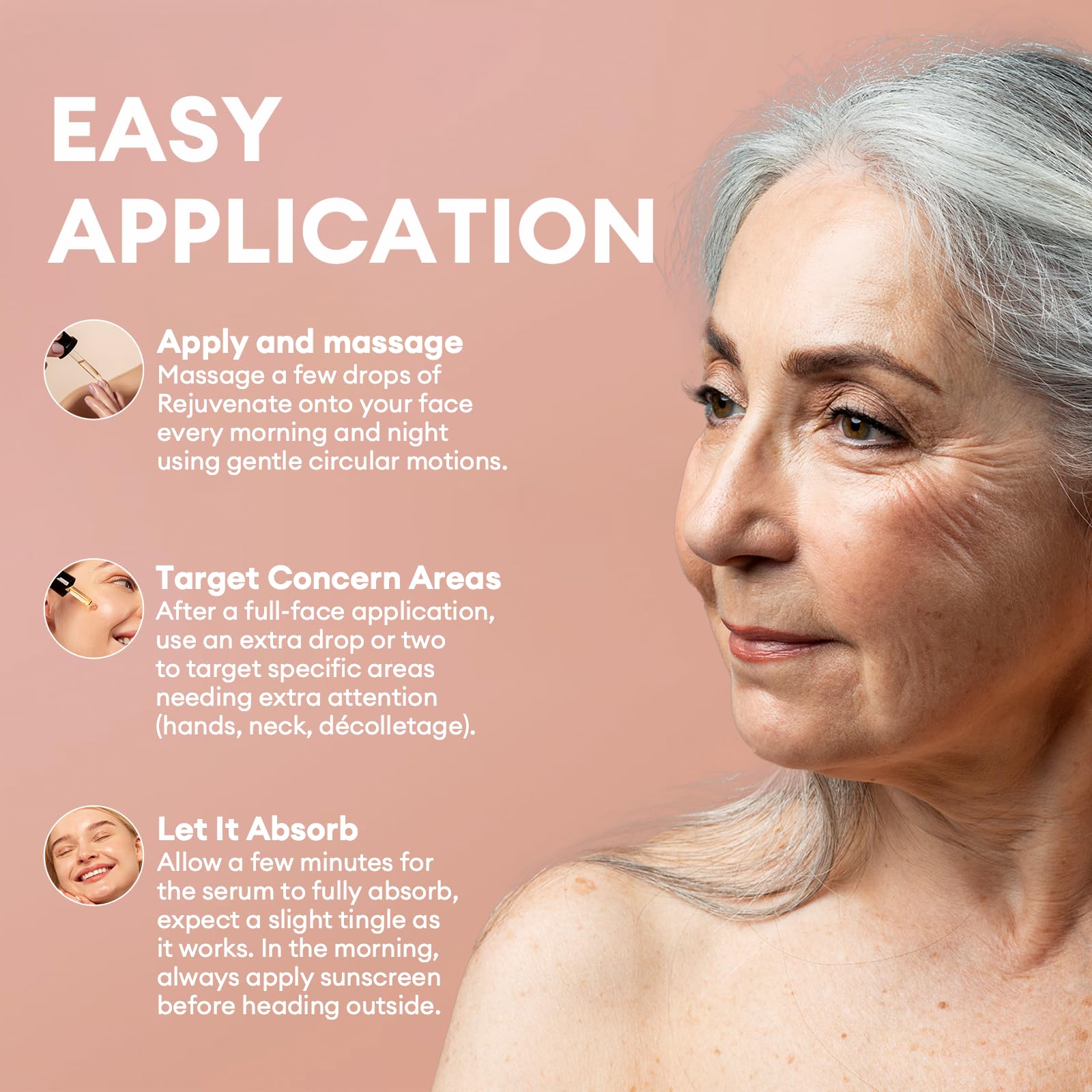 Inblair Rejuvenate Serum facial application for daily use and quick absorption