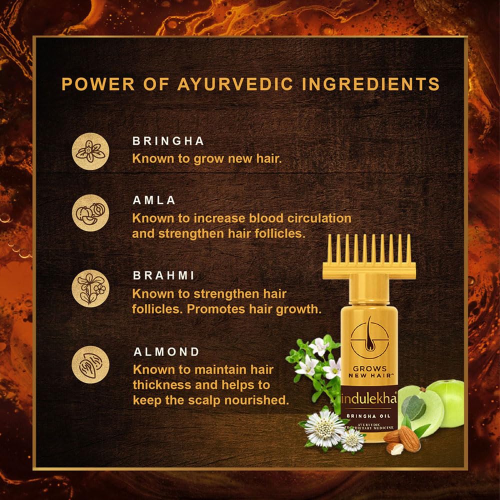 Indulekha Bringha Aloe vera ingredient soothing scalp and conditioning.