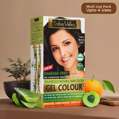 INDUS VALLEY dye-application in progress, quick 35-minute color for busy days.