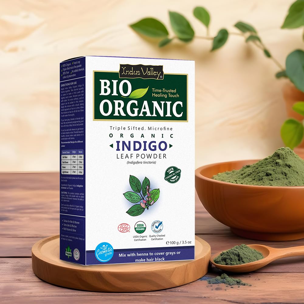 Indus Valley Indigo application setup with bowl for handcrafted coloring