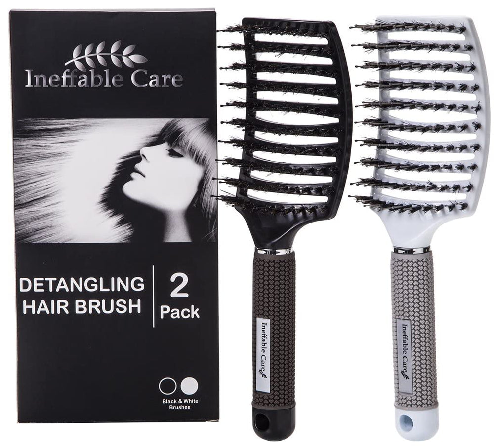 Ineffable Care all hair types brush suits fine, thick, curly, and straight textures