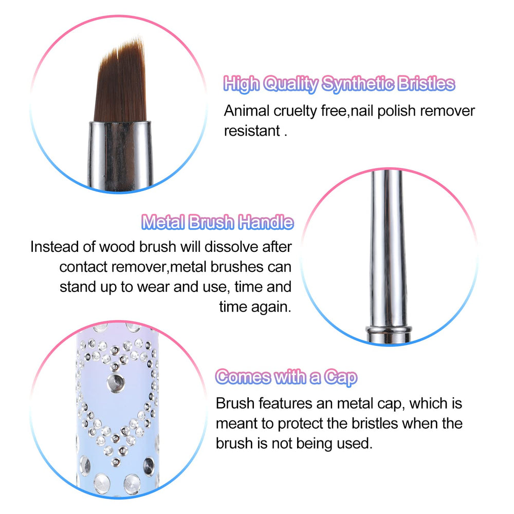 INENK Acetone-resistant bristles withstand remover during cleanup
