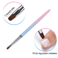 INENK Gradient pink-blue handle for comfortable grip during cleanup