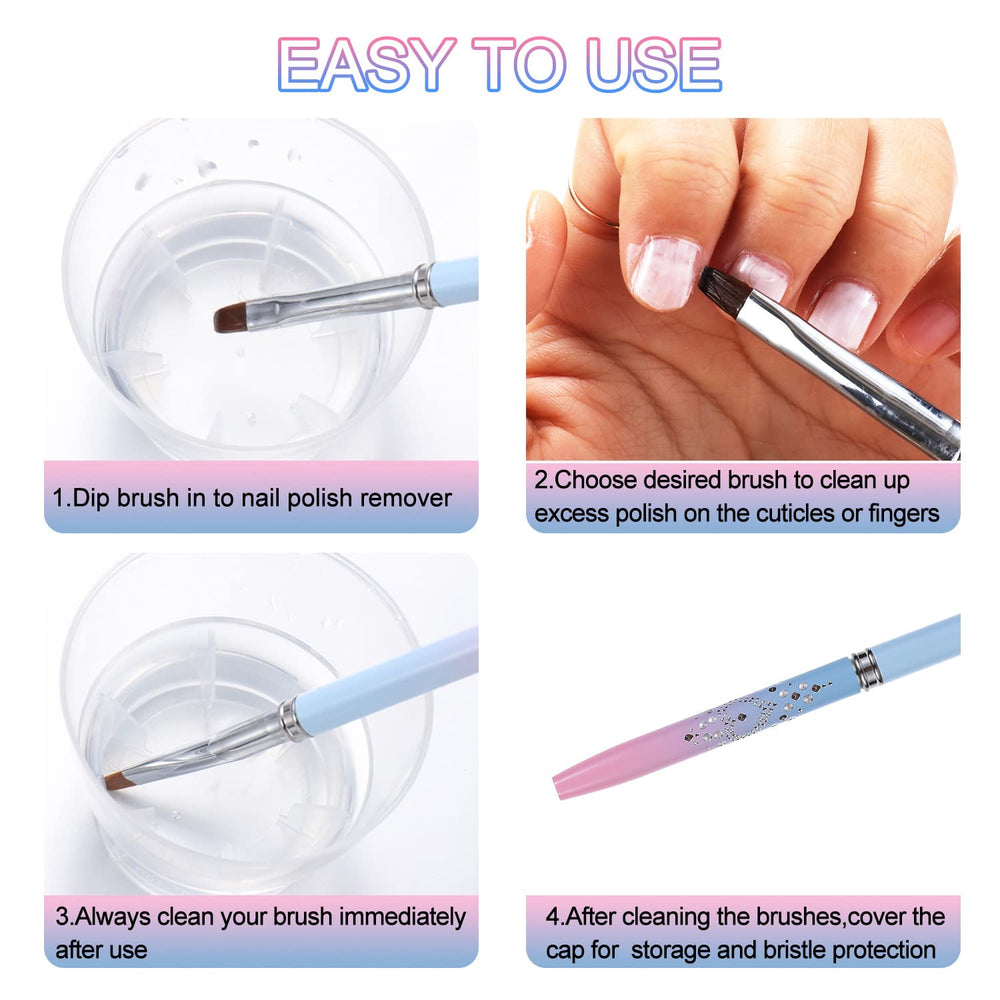 INENK Salon-ready cleanup brushes for professional results