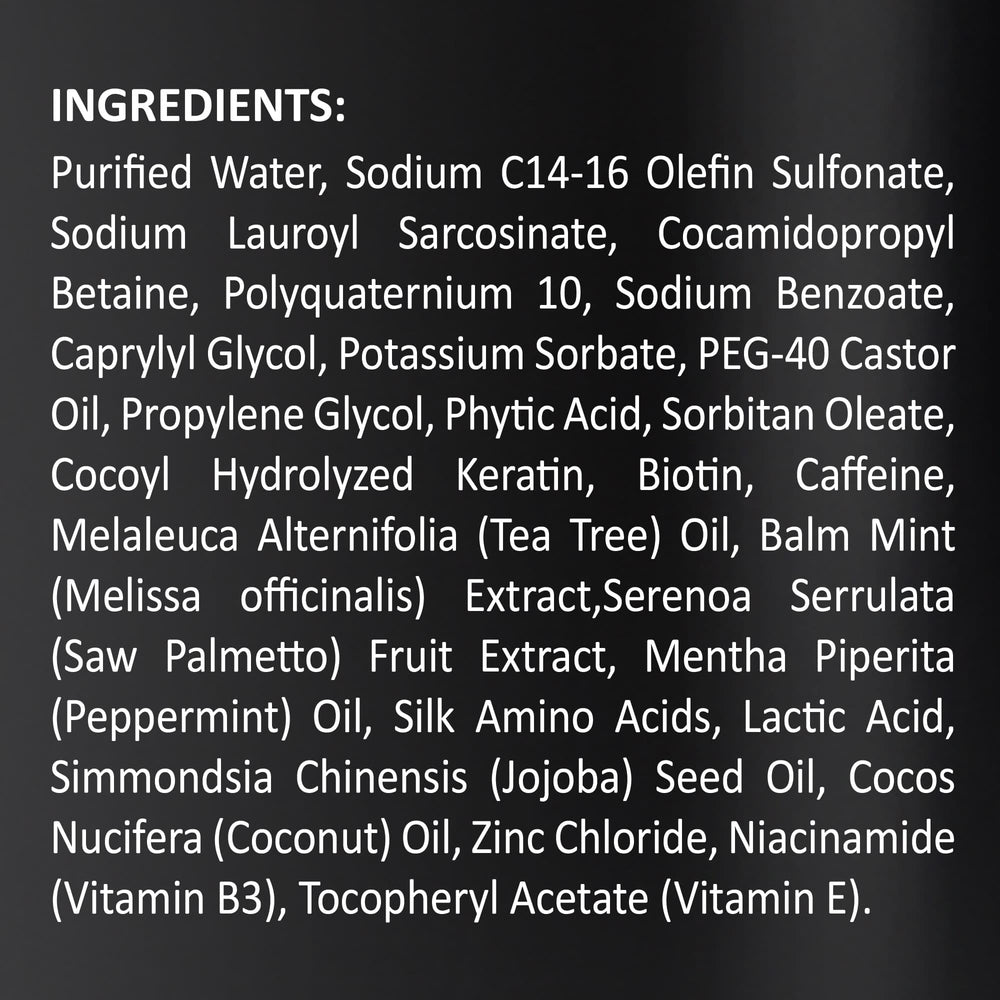 Componente de keratina y vitamina E en INFINA ESSENTIALS Biotin 2-en-1 para fortalecimiento suave.