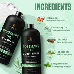 INFINA ESSENTIALS castor oil ingredient bottle highlighting deep conditioning support