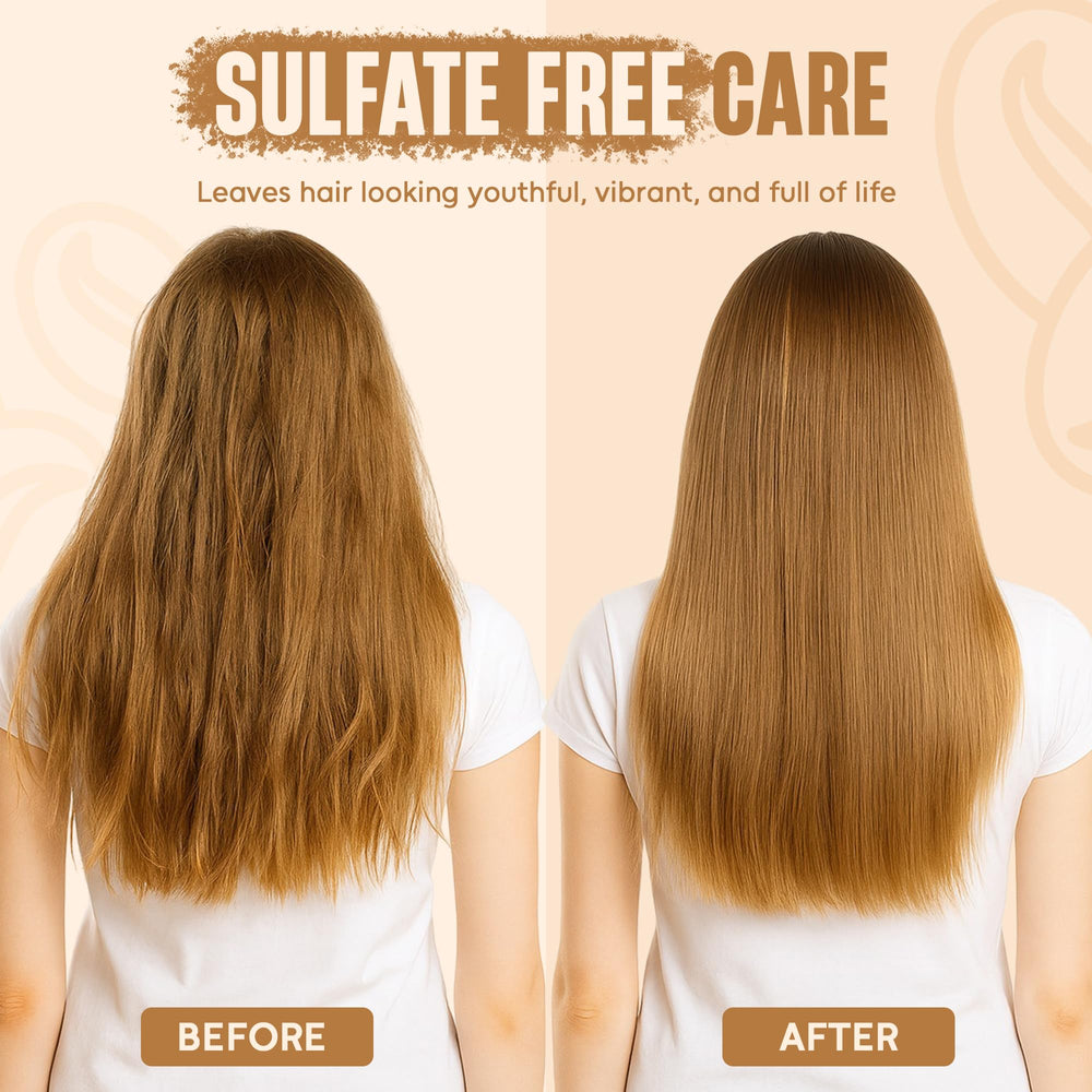 Infina Essentials color-safe haircare bottle helps protect vibrancy while cleansing.