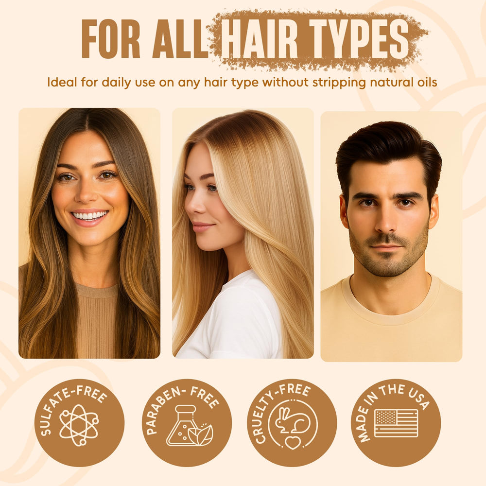 Infina Essentials daily-use bottle pair supports healthy-looking hair across all types.