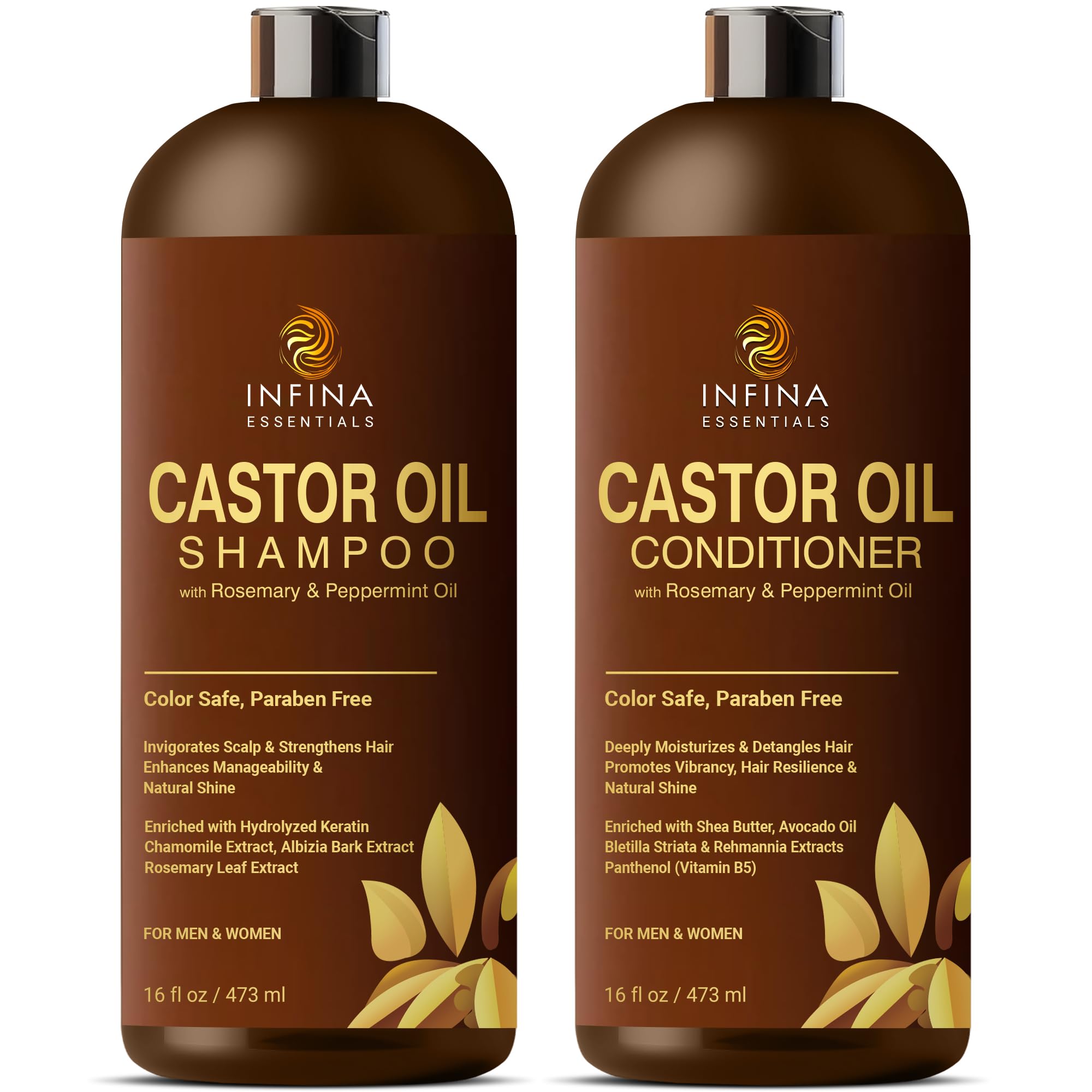 Infina Essentials Morning shower setup, refreshing cleanse for all hair types.